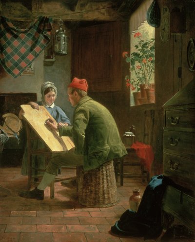 The Writing Lesson by James Collinson
